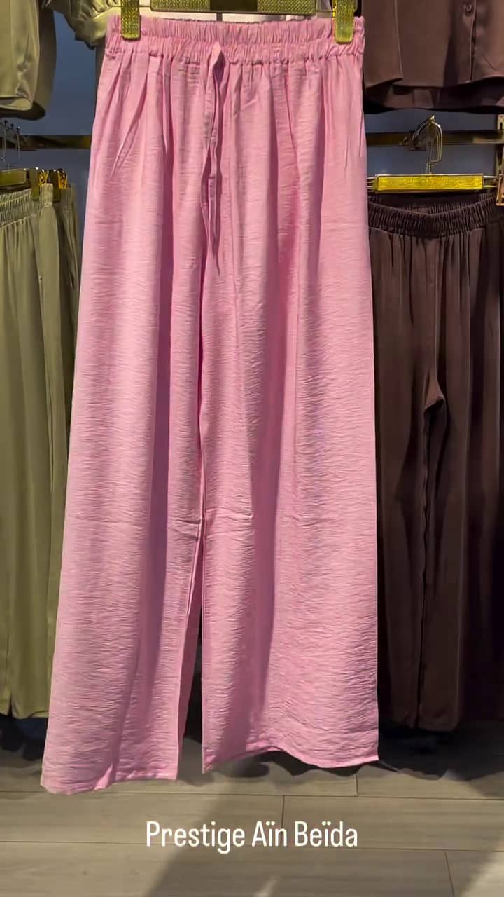 Ensemble 2 Pièces Chemise Col Croisé Noué & Pantalon Large — Style Lin