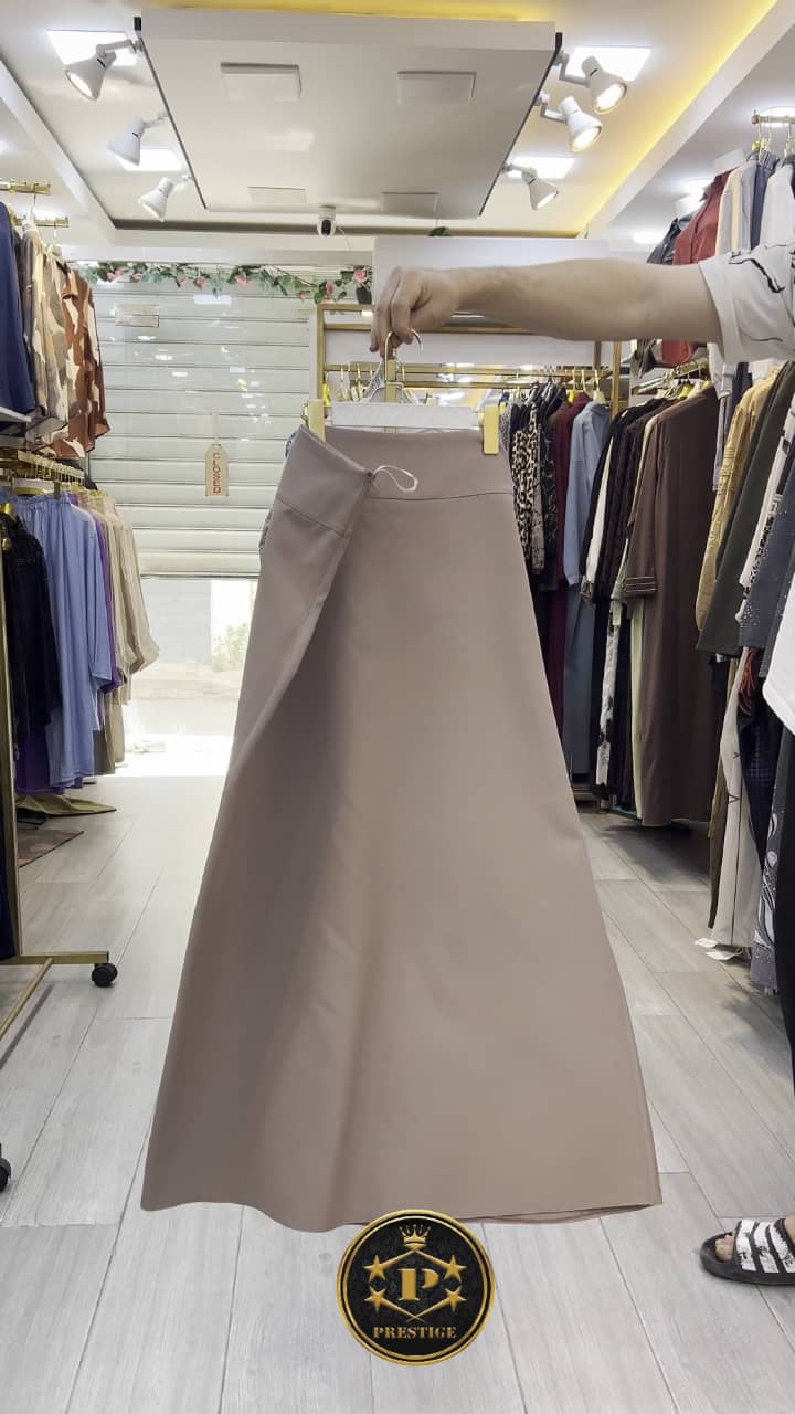 Jupe Longue Évasée Taille Haute